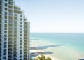 Condo building in Miami Beach, Florida. Royalty Free Stock Photo