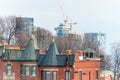 Condo / business buildings with huge windows in Montreal Royalty Free Stock Photo