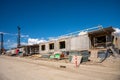 Condo construction in new residential development Royalty Free Stock Photo