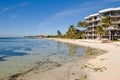 Condo on ocean beach front Royalty Free Stock Photo