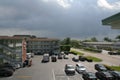 Condo Parking Lot Storm Approaching