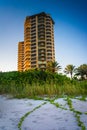 Condo tower on the beach in Singer Island, Florida.