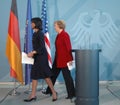 Condoleezza Rice Angela merkel 2005 Royalty Free Stock Photo
