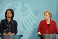 Condoleezza Rice Angela merkel 2005 Royalty Free Stock Photo