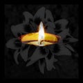 Condolence card. Remembrance day Mourning memorial funeral peace Royalty Free Stock Photo