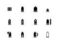 Condom and contraception icons on white background Royalty Free Stock Photo