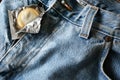 Condom jeans Royalty Free Stock Photo