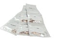 Condom packages with different smell isolated Royalty Free Stock Photo