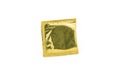 Condom on white background Royalty Free Stock Photo