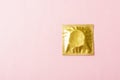 Condom in wrapper pack Royalty Free Stock Photo