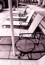 Condominium swimming pool furniture Royalty Free Stock Photo