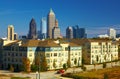 Condominiums against the midtown. Atlanta, GA Royalty Free Stock Photo