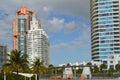 Condominiums, South Pointe Park, South Beach, Florida Royalty Free Stock Photo