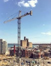 Condominium development site at the corner of Bathurst Street and Lake Shore Boulevard West. Royalty Free Stock Photo