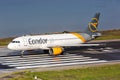 Condor Airbus A320 airplane Corfu Airport in Greece
