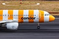 Condor Airbus A320 airplane at Funchal airport in Portugal