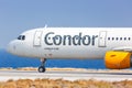 Condor Airbus A321 airplane Heraklion Airport in Greece