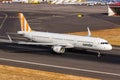 Condor Airbus A321 airplane at Madeira Airport in Portugal