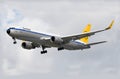 Condor Airlines Retro Livery Boeing 767 with winglets landing Royalty Free Stock Photo