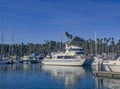 Condor Express navigating the harbor, Santa Barbara, CA, USA Royalty Free Stock Photo