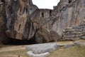Condor temple at Machu Picchu ruins Royalty Free Stock Photo
