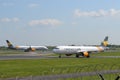 Condor and Thomas Cook Aeroplanes at Manchester Airport