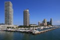 Condos along Miami Beach Marina Royalty Free Stock Photo