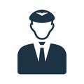 Conductor, gentleman icon. Simple editable vector design isolated on a white background