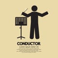 Conductor With Music Stand Symbol