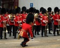 The conductor of the Welsh Guards Band Royalty Free Stock Photo