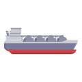 Conduit gasoline ship icon cartoon vector. Maritime fuel pipe