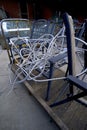 Conduit Wires, chords for recycling and reuse at re-cycling center