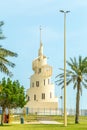 Cone monument at artifical Murjan Island, Dammam Royalty Free Stock Photo