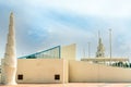 Cone monuments at the entrance to artifical Murjan Island, Dammam, Saudi Arabia