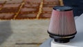 Cone shaper air filter for a pickup