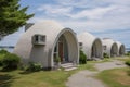 Cone shaping building future. Generate AI