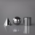Cone, Sphere and Cylinder Royalty Free Stock Photo