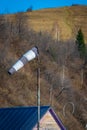 Cone-wind designator at a small airfield