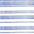Conecte blue stripes of watercolor paint on white background