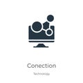 Conection icon vector. Trendy flat conection icon from technology collection isolated on white background. Vector illustration can