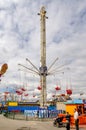 Coney Island Luna Park tall chain carousel, New York City