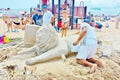 Coney island new york sand sculpture festival Royalty Free Stock Photo
