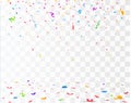 Color Confetti Isolated On White Background. Vector