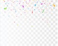 Color Confetti Isolated On White Background. Vector