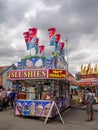 Confection booth at the the Calgary Stampede midway Royalty Free Stock Photo