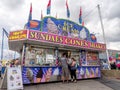 Confection booth at the the Calgary Stampede midway Royalty Free Stock Photo