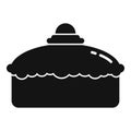 Confectioner cake icon, simple style