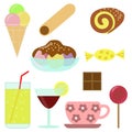 Confectionery - cliparts Royalty Free Stock Photo