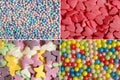 Confectionery decorations for cake. Royalty Free Stock Photo