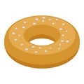 Confectionery donut icon, isometric style Royalty Free Stock Photo